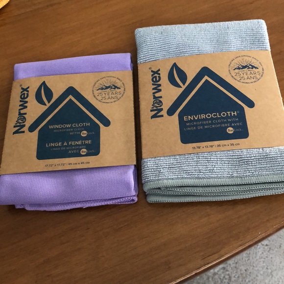 Norwex Basic Package NIP Graphite Envirocloth, Amethyst Window Cloth - Picture 3 of 4